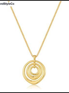 Gold Plated Choker Necklace Sun Heart Flower Charm Pendant Women Statement